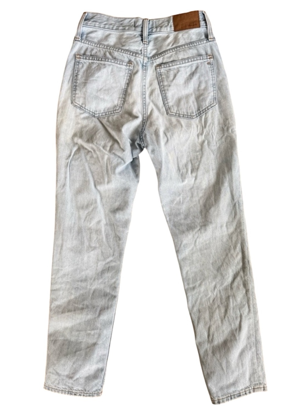 Madewell Women’s High Rise Slim Straight Jeans Size 24 Light Wash Denim - Picture 2 of 7